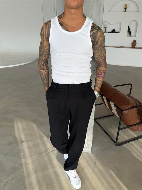 Basic Premium fitilli Atlet - Beyaz