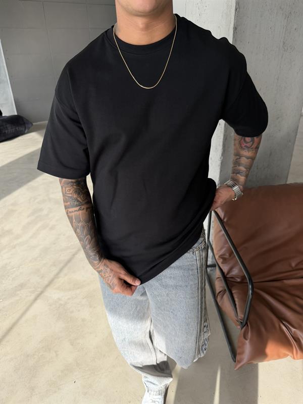 Basic Premium Oversize T-Shirt - Siyah