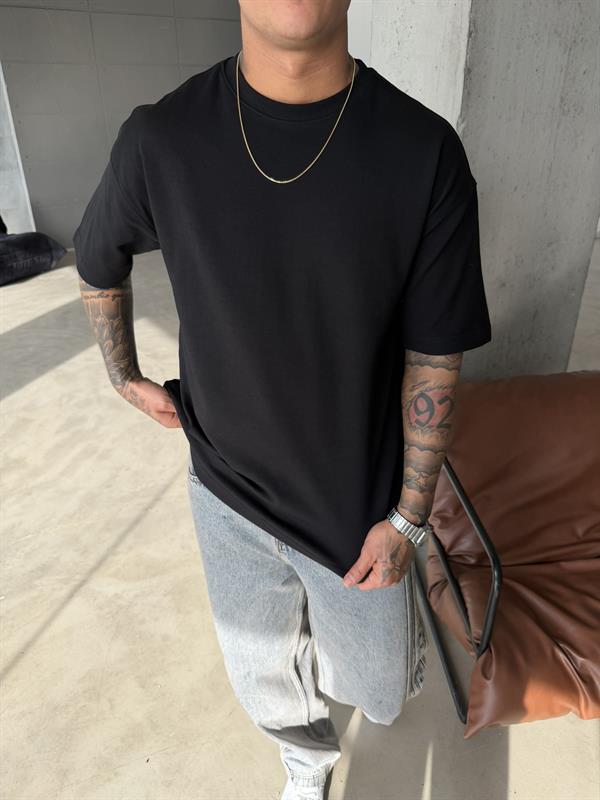 Basic Premium Oversize T-Shirt - Siyah
