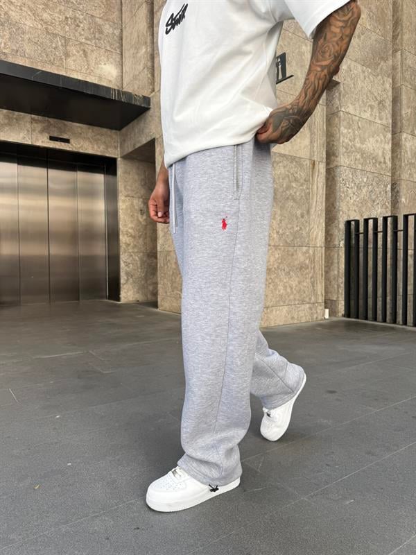 Basic Wide Baggy Eşofman - Gri