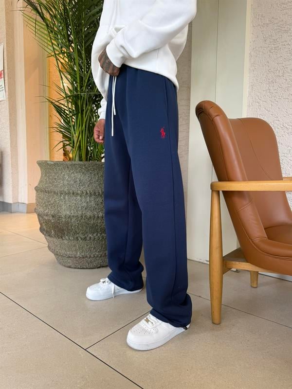 Basic Wide Baggy Eşofman - İndigo