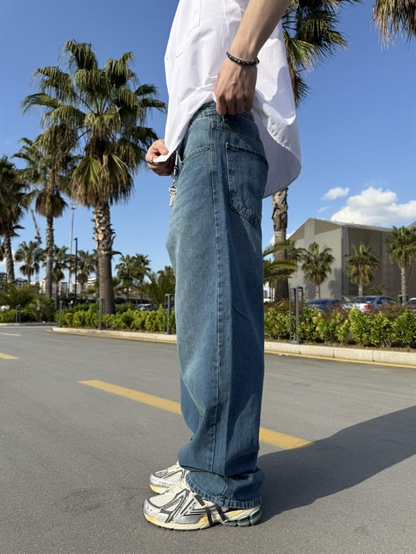 Basic Yıkamalı Regular Jean - İndigo