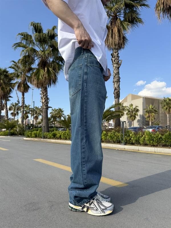 Basic Yıkamalı Regular Jean - İndigo