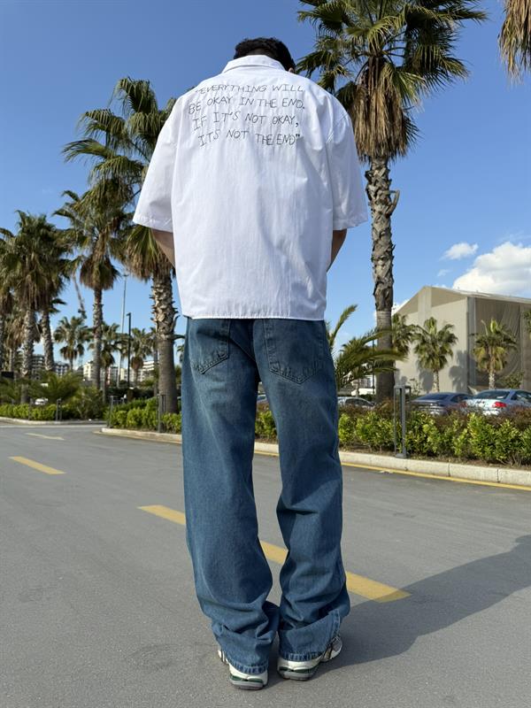 Basic Yıkamalı Regular Jean - İndigo