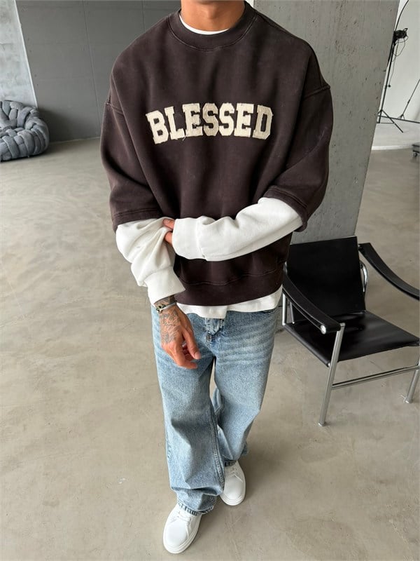 Blessed Acid Yıkama Premium Sweat