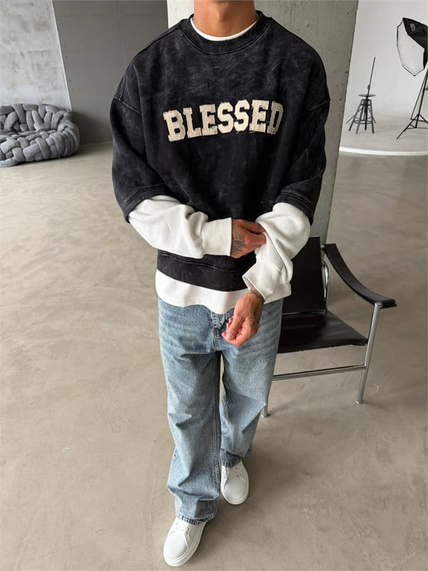Blessed Acid Yıkama Premium Sweat