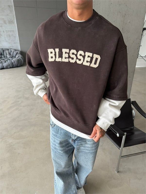 Blessed Acid Yıkama Premium Sweat