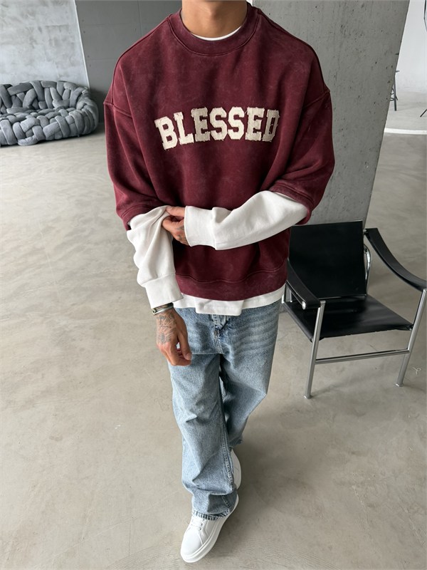 Blessed Acid Yıkama Premium Sweat