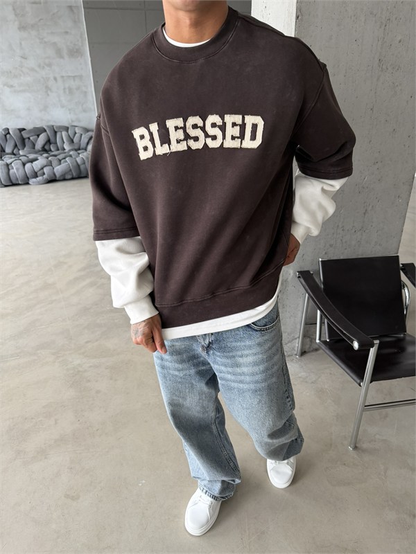 Blessed Acid Yıkama Premium Sweat