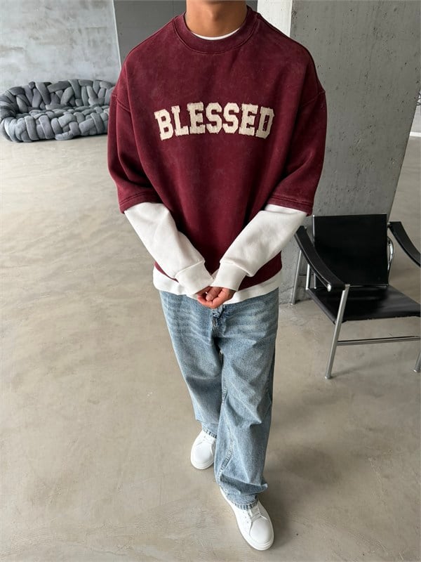 Blessed Acid Yıkama Premium Sweat