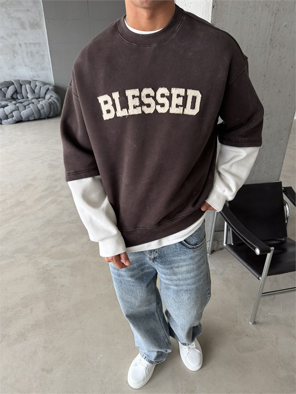 Blessed Acid Yıkama Premium Sweat