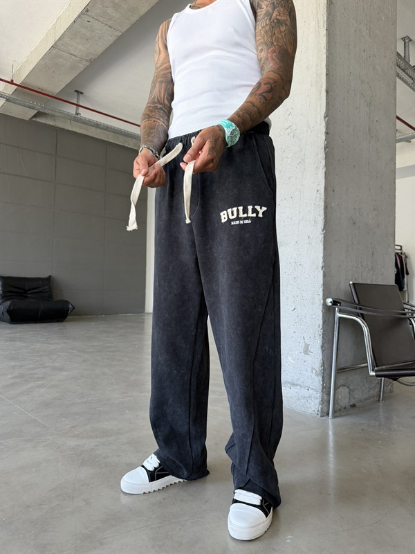 BULLY  Nakışlı Premium Eşofman - Siyah