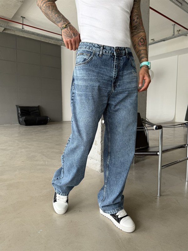 Cep Bakış Detaylı Basic Pantolon - Lacivert