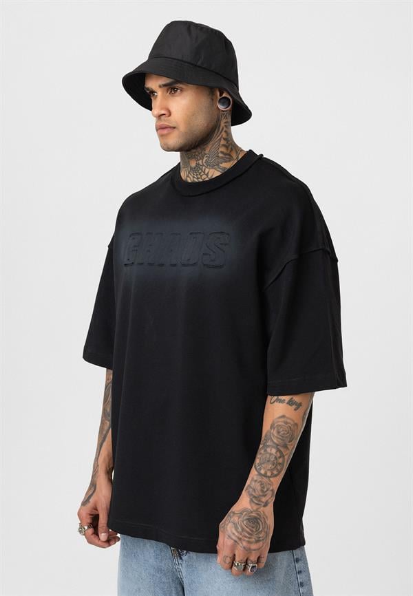 Chaos Star Oversize T-Shirt - Siyah
