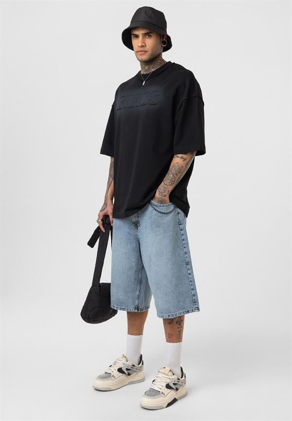 Chaos Star Oversize T-Shirt - Siyah