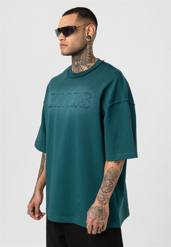 Chaos Star Oversize T-Shirt - Yeşil