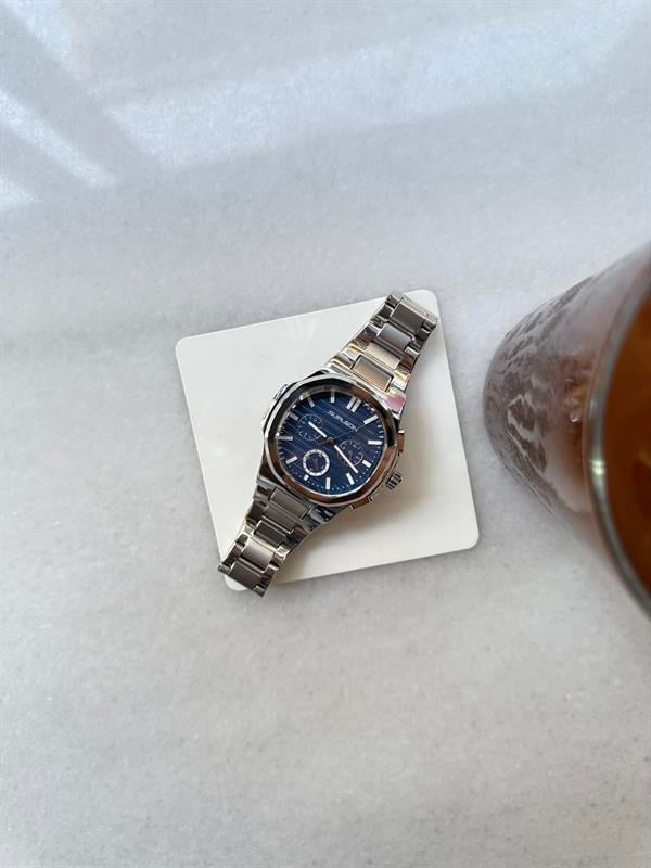 Chrono Steel Çelik Saat - Lacivert