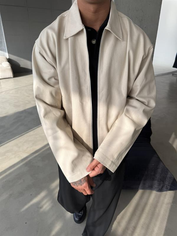 Classic Collar Ceket - Bej