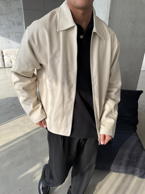 Classic Collar Ceket - Bej