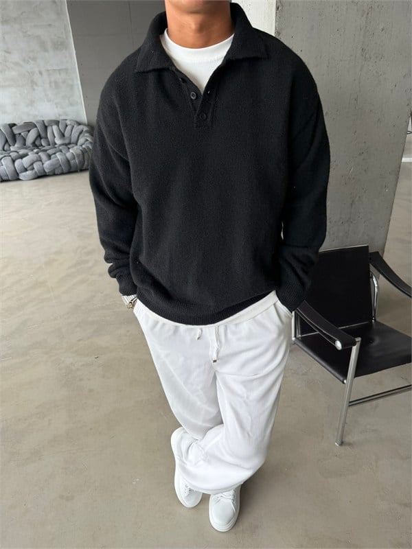 Cozy Soft Basic Premium Polo Yaka Triko