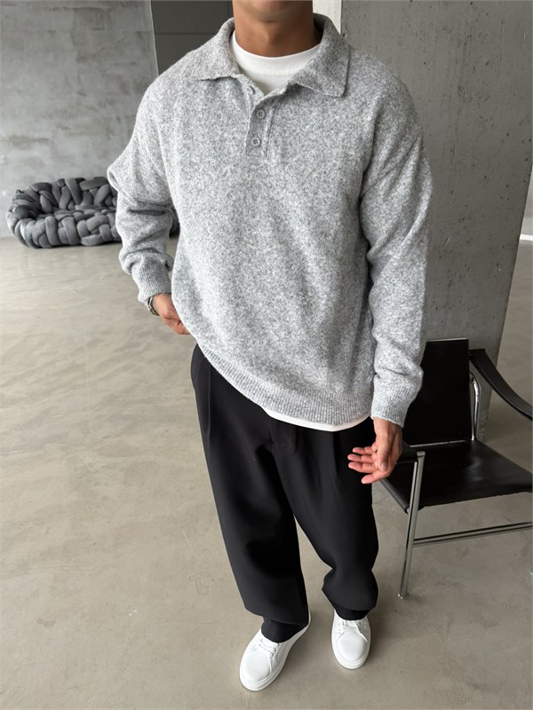 Cozy Soft Basic Premium Polo Yaka Triko