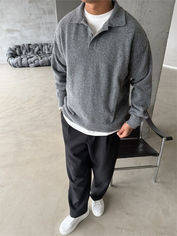 Cozy Soft Basic Premium Polo Yaka Triko
