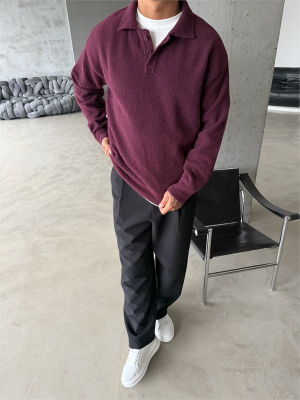 Cozy Soft Basic Premium Polo Yaka Triko