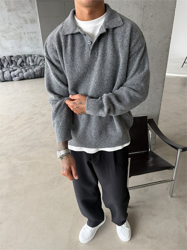 Cozy Soft Basic Premium Polo Yaka Triko
