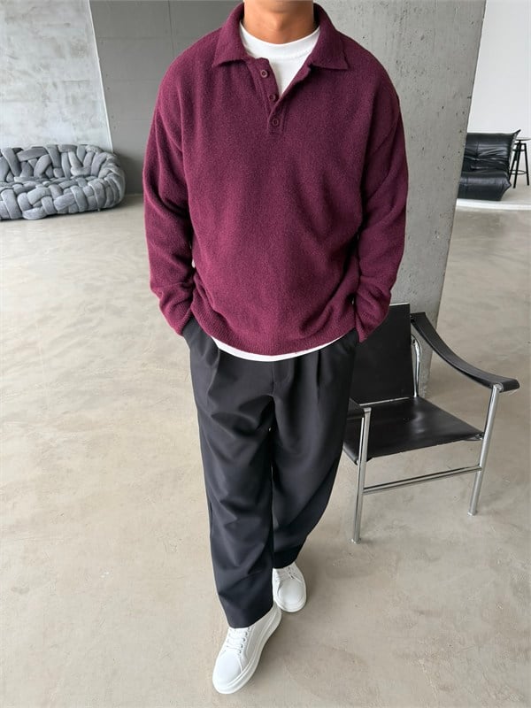 Cozy Soft Basic Premium Polo Yaka Triko