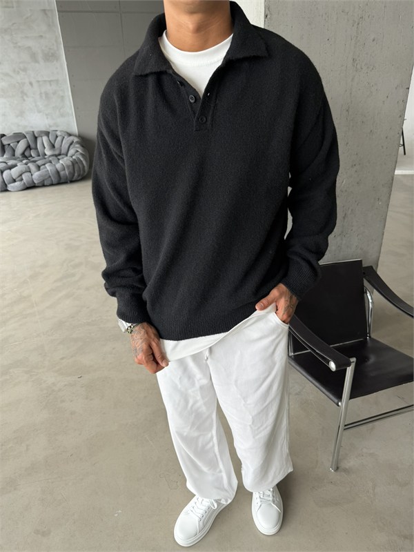 Cozy Soft Basic Premium Polo Yaka Triko