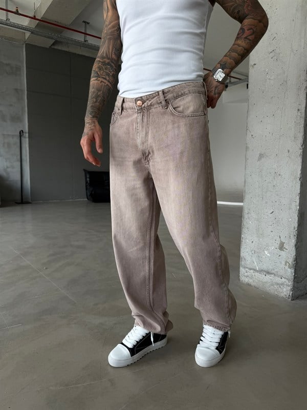 Elite Drop Baggy Pantolon  - Bej