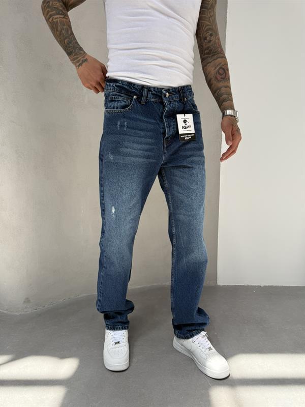 Erkek Baggy Pantolon Lazerli - Lacivert