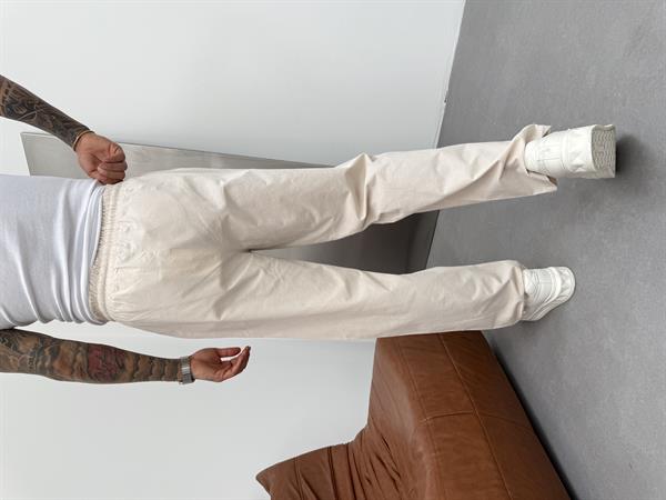 Erkek Baggy Rahat Kalıp Pantolon - Bej