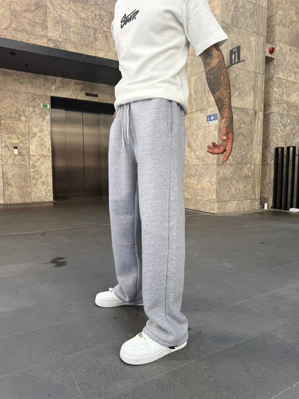 Erkek Basic Baggy Eşofman - Gri