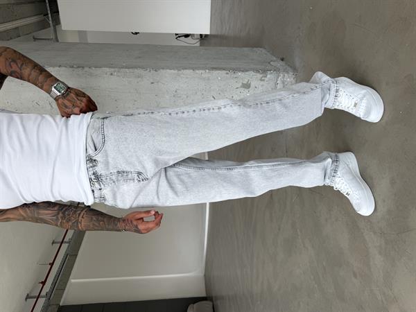 Erkek Basic Baggy Pantolon - Acık Gri