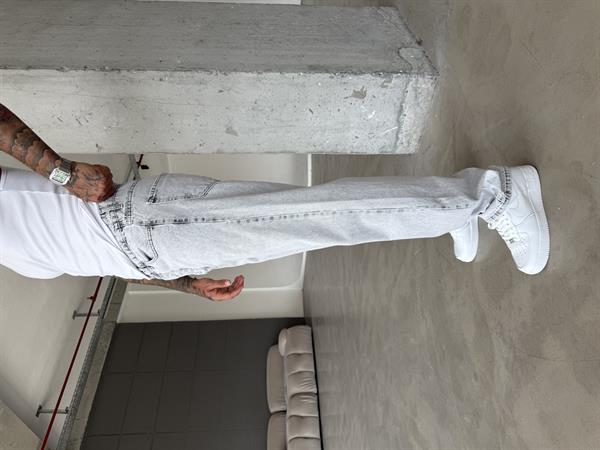 Erkek Basic Baggy Pantolon - Acık Gri