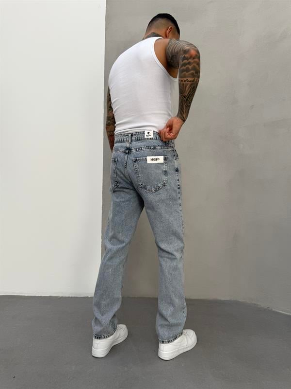 Erkek Basic Baggy Pantolon - Mavi