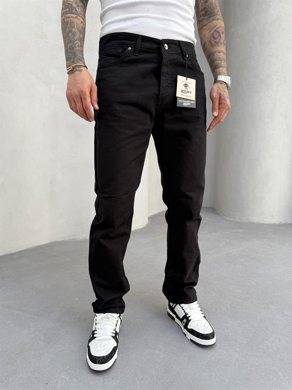 Erkek Basic Baggy Pantolon - Siyah