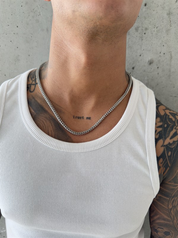 Erkek Basic  Kolye - Gümüş