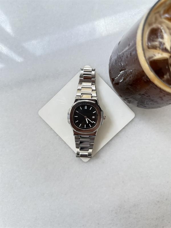 Erkek Black Royale Çelik Tasarım Saat - Siyah