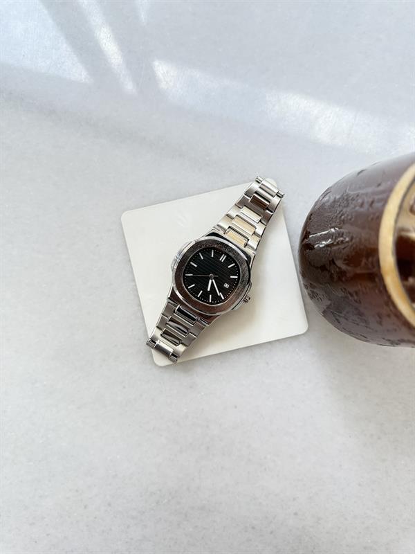 Erkek Black Royale Çelik Tasarım Saat - Siyah