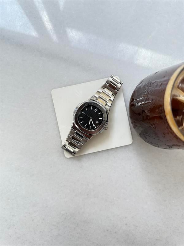 Erkek Black Royale Çelik Tasarım Saat - Siyah