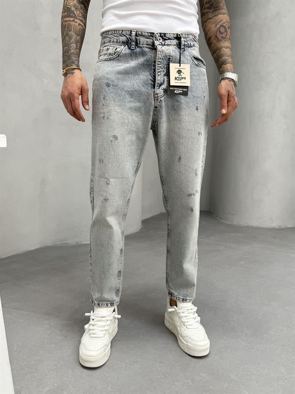 Erkek Detaylı Boyfriend - Mavi