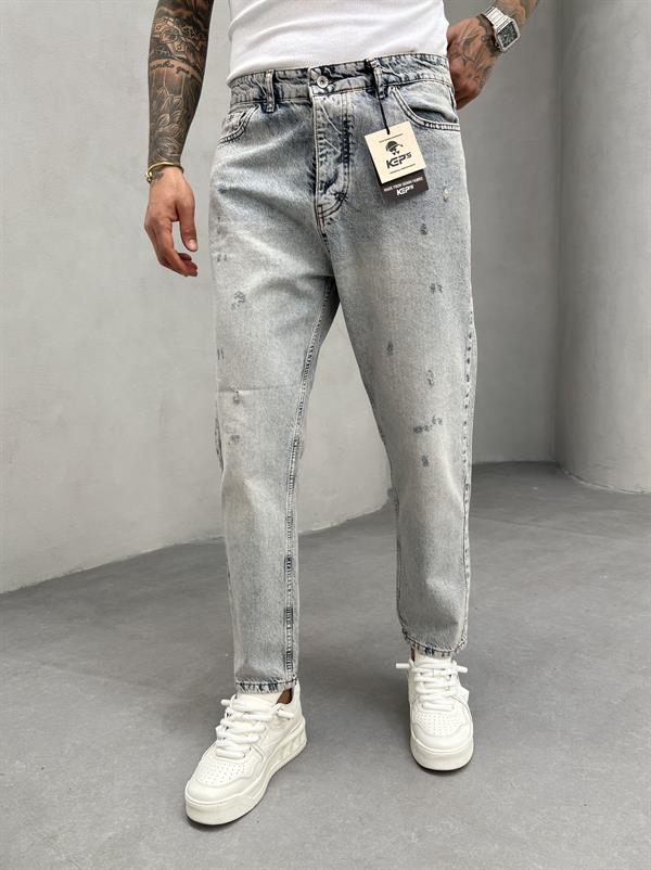 Erkek Detaylı Boyfriend - Mavi