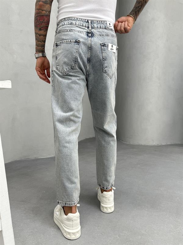 Erkek Detaylı Boyfriend - Mavi