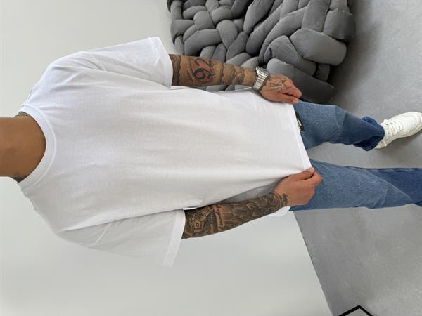 Erkek Düz Basic  T-Shirt - Beyaz