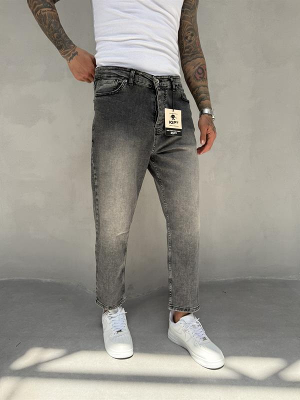 Erkek Eskitme Basic Boyfriend - Gri