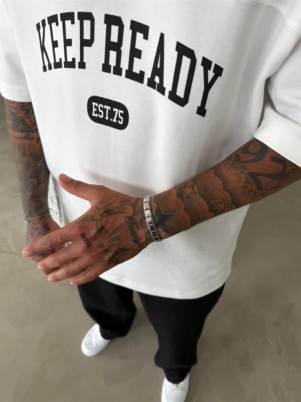 Erkek Esnek Metal Bileklik - Gümüş