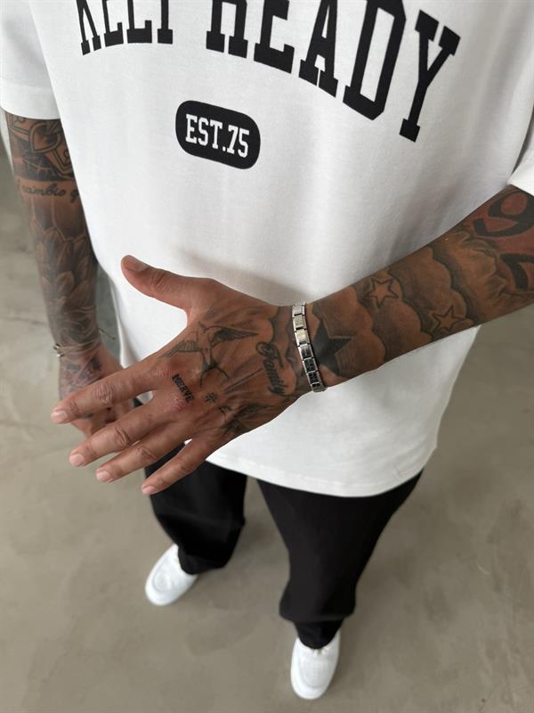 Erkek Esnek Metal Bileklik - Gümüş