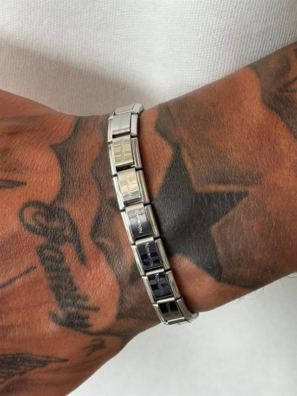 Erkek Esnek Metal Bileklik - Gümüş